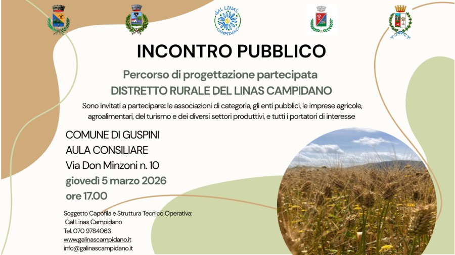 Incontro pubblico Distretto Rurale